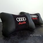 Audi® лого + надпис - Възглавничка за комфорт и правилна стойка + цветове