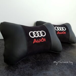 Audi® лого + надпис - Възглавничка за комфорт и правилна стойка + цветове